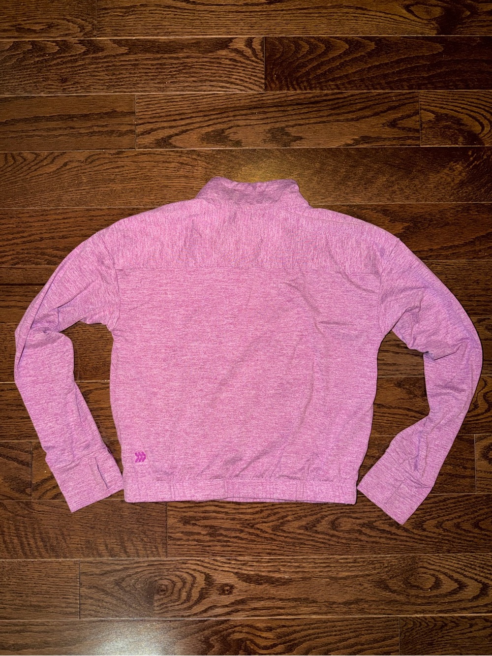 All in Motion Heather Pink Quarter-Zip Pullover - Picture 2 of 3